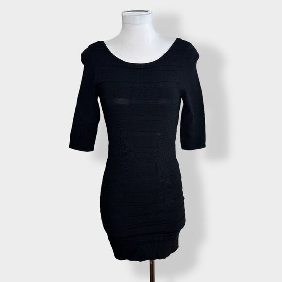 MNG Suit Black Bodycon Mini Dress M‎ - Picture 1 of 5